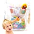 Original Tub Cubby Bath Toy Storage for Baby Bath Toys, Hanging bath toy holder with Suction & Adhesive Hooks, 14x20" Mesh Ne