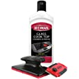 Weiman Cooktop and Stove Top Cleaner Kit - Glass Cook Top Cleaner and Polish 10 oz. Scrubbing Pad, Cleaning Tool, Razor, Scraper