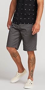 men chino short khaki knee high lightweight durable recycled fabric