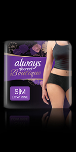 Always Discreet Boutique Low-Rise Underwear