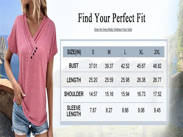 Tops for Women Short Sleeve Plus Size Casual Pullover