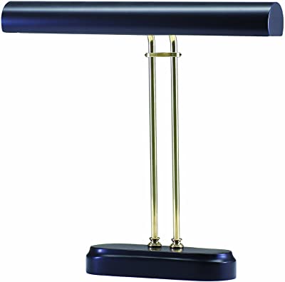 House Of Troy P16-D02-617 Portable Digital Piano Lamp, Polished Brass and Black