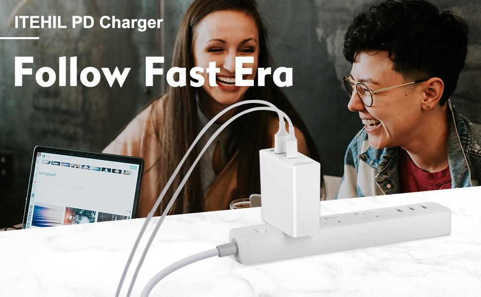 ITEHIL portable usb c wall charger fast charging 