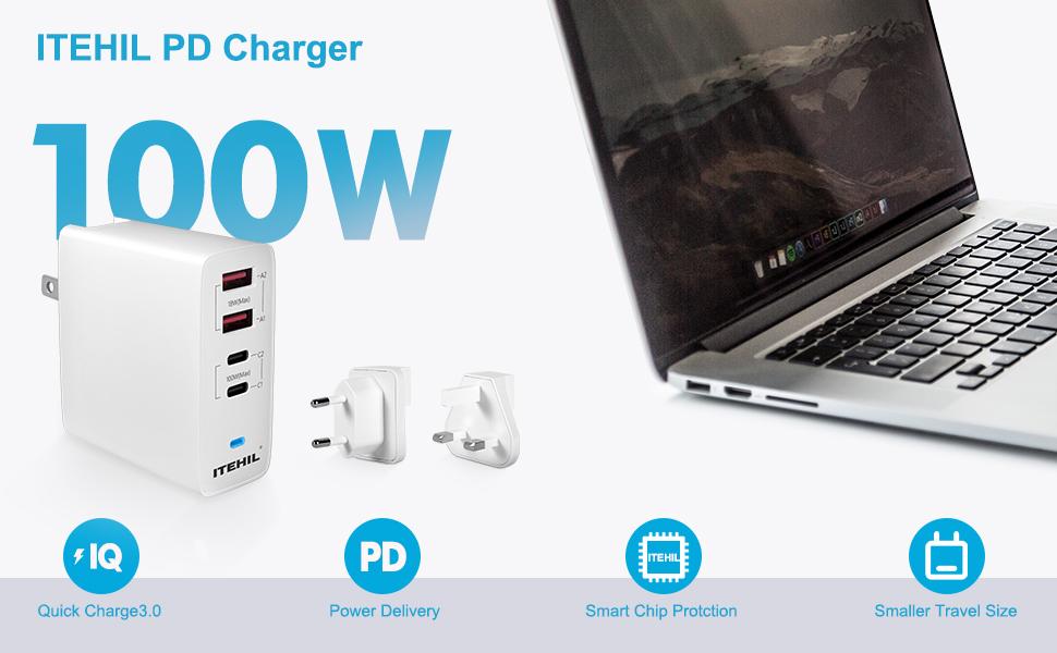 adaptive fast charging cell phone portable charger wall plug android apple wall charger 