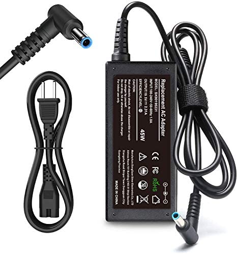 45W 19.5V 2.31A AC Adapter Laptop Charger Compatible for HP Notebook 15 Charger 15-ba009dx 15-ba079dx 15-ba113cl 15-bs015dx 15-bs113dx 15-bs115dx 15-bw011dx 15-bw032wm Laptop PC Power Supply Cord