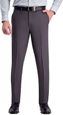 Haggar Men's Premium Comfort Dress Pant - Slim Fit Flat Front Pant