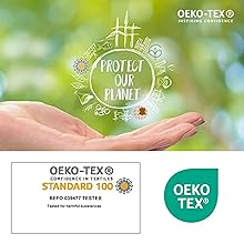 Oeko-Tex Standard 100 logos for fiber safety