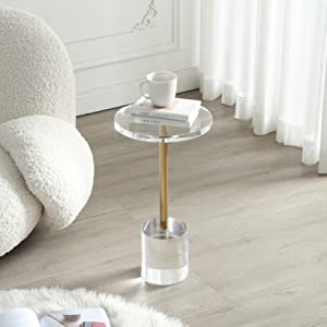 Artmaze Clear Acrylic End Table