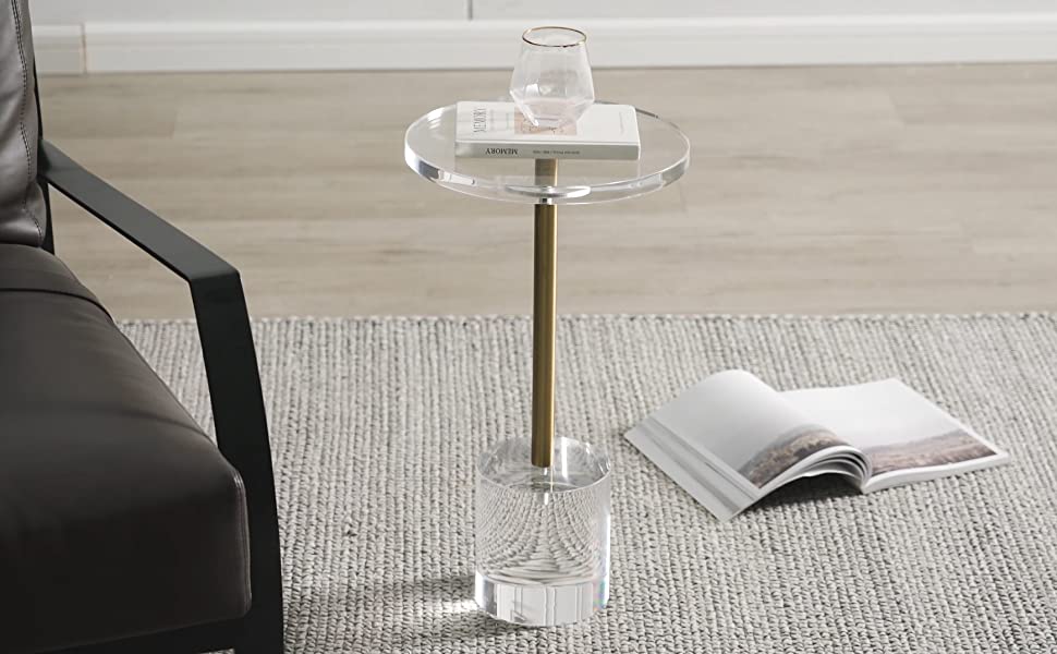 Artmaze Clear Acrylic End Table