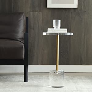 Artmaze Clear Acrylic End Table