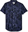 Goodthreads Men's Standard-Fit Short-Sleeve Printed Poplin Shirt