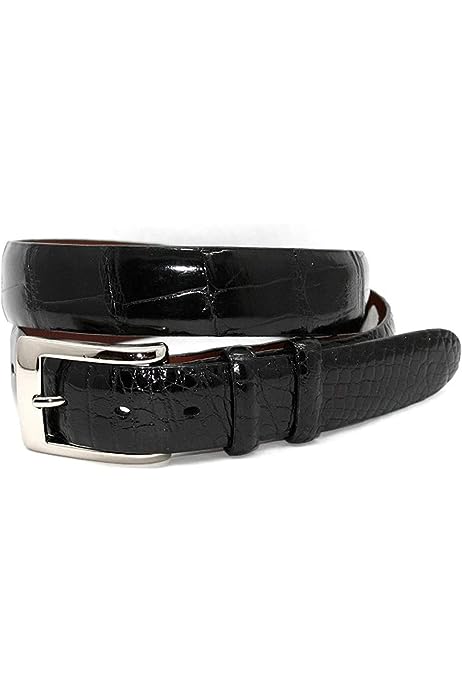 Genuine American Alligator Belt - Black