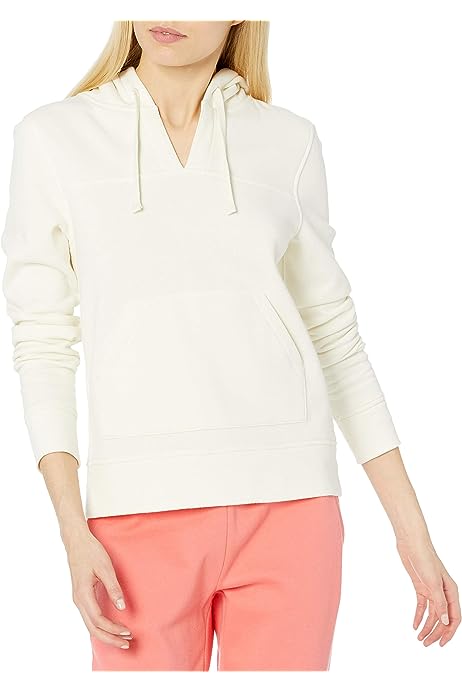 Women's Classic-Fit Long-Sleeve Open V-Neck Hooded Sweatshirt