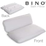 BINO Non-Slip Cushioned Bath Pillow with Suction Cups, White - Spa Pillow Bath Pillows for Tub Neck and Back Support Bathtub Pillow Bath Pillows for Tub Bath Accessories Set Bath Tub Pillow Rest