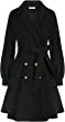 GRACE KARIN Women's Trench Coat Notch Lapel Double Breasted Thick A Line Pea Coats Jacket with Pockets(S-2XL)