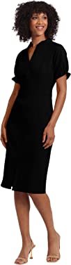 Maggy London Women's Notch Neck Sleek Sheath Dress Office Workwear