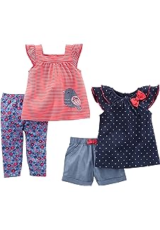 Baby Girls'' 4-Piece Playwear Set