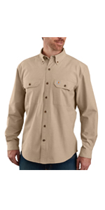 carhartt, mens, shirt, long sleeve, cotton, work, workwear