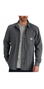 carhartt, mens, shirt, long sleeve, cotton, work, workwear