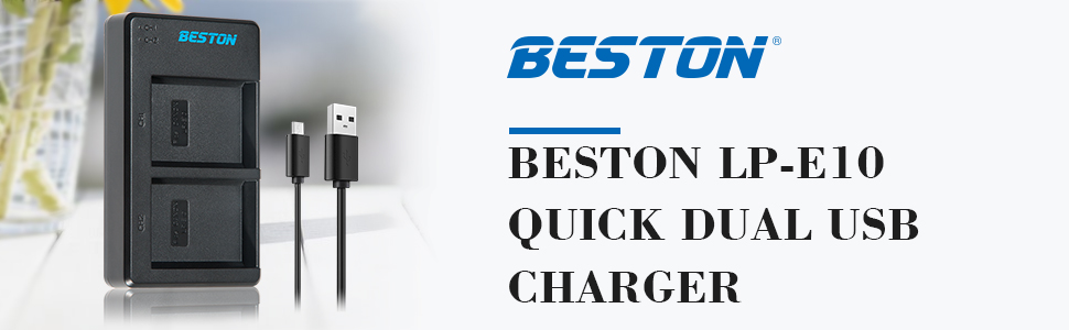 BESTON LP-E10 QUICK USB DUAL CHARGER