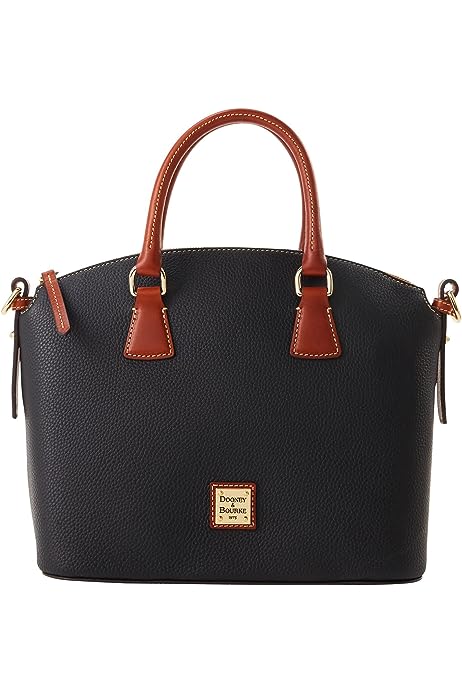 Handbag, Pebble Grain Domed Satchel