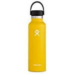 Hydro Flask Water Bottle - Standard Mouth Flex Lid - 21 oz, Sunflower