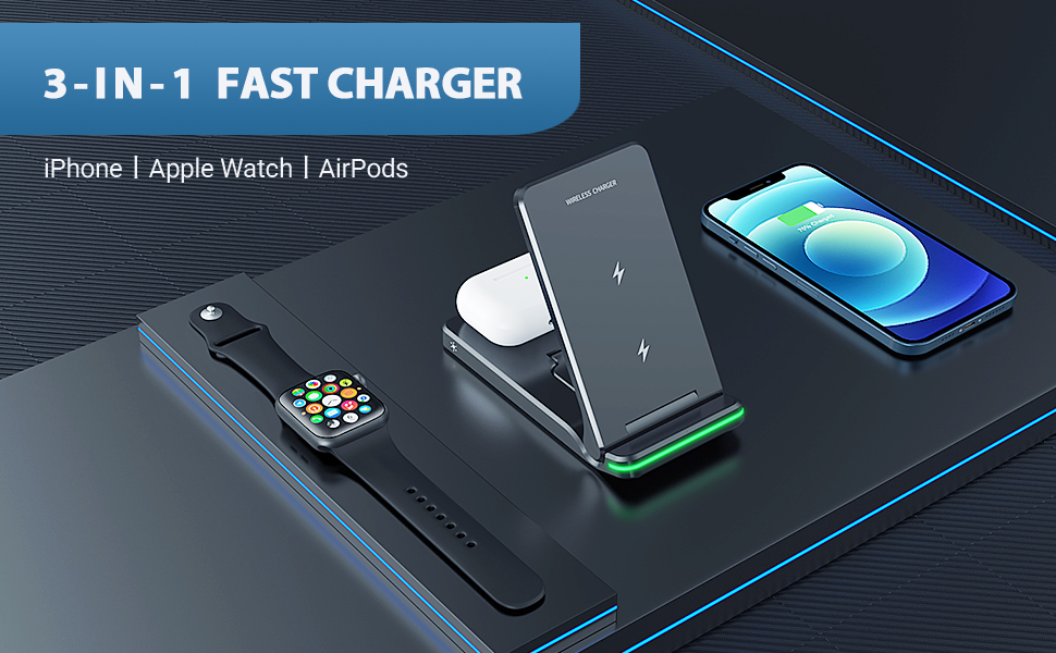 Wireless charger for travel and office