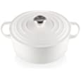 Le Creuset Enameled Cast Iron Signature Round Dutch Oven, 5.5 qt., White