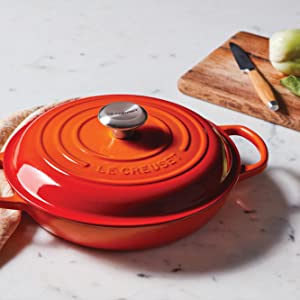 Le Creuset Braiser in Flame Color