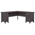 Bush Furniture Somerset L Shaped Desk with Storage, 72W, Storm Gray