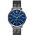 Michael Kors Blake Three-Hand Stainless Steel Watch with Leather Strap