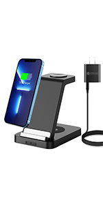 3 in 1 wireless iphone charger