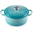 Le Creuset Signaure Enameled Cast Iron Round Dutch Oven, 7.25 Qt, Caribbean