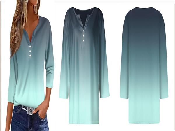 Womens Spring Outfits Button Down V-Neck T Shirt