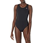 TYR Sport Women&#39;s Solid Durafast Maxback Swim Suit,Black,34