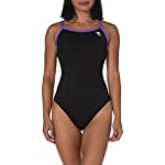 TYR Women’s Hexa Diamondfit Swimsuit, Black/Purple, 36