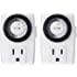 BN-LINK BND-60/U47 Indoor Mini 24-Hour Mechanical Outlet Timer, 3-Prong, 2-Pack