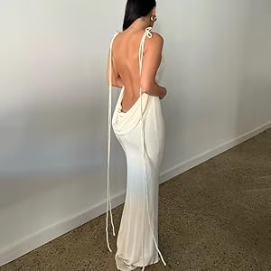 White Elegant Maxi Dress