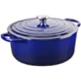 Le Creuset Enameled Cast Iron Signature Round Dutch Oven, 7.25 qt., Indigo