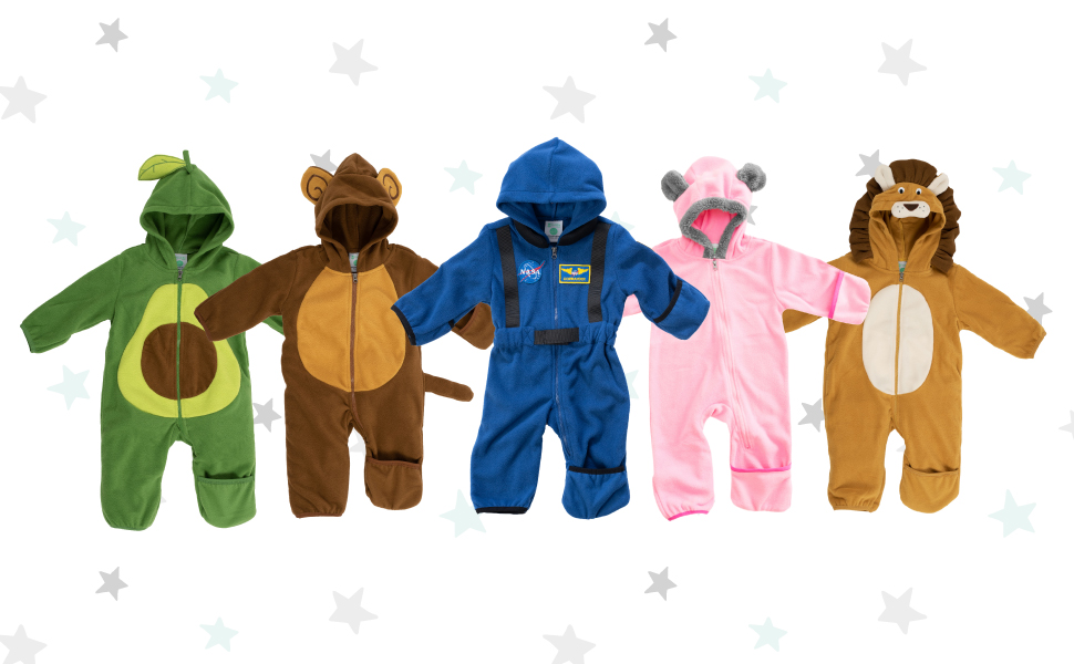 Baby Bunting Toddler Onesie Rollover Cuffs Bear Ears Animal Onesie with hood ears warm baby onesie