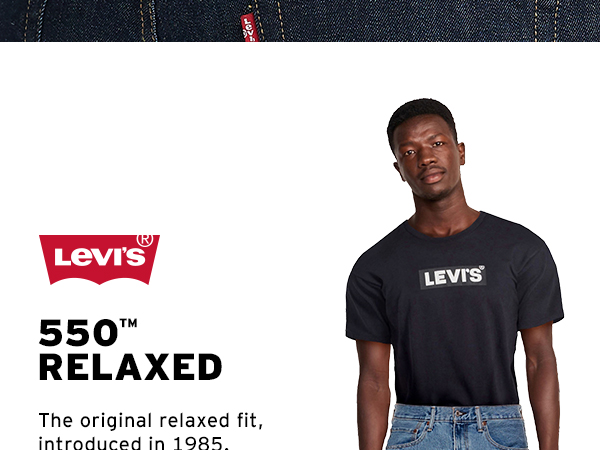 male model in dark levis tshirt