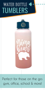 water bottle stainless steel mom blush