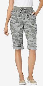 Convertible Length Cargo Capri Pant