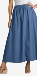 19471 Flared Denim Skirt