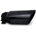 Go Rhino Exhaust Tip Black ID 2in x L 6in x OD 3in