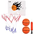 Cyfie Basketball Hoop for Toddler Kids Bathtub Bath Toys, Suction Cup Basketball Hoops Set with 2 Balls for Boys Girls Games