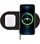 Dual Wireless Charger, COSOOS Fast Wireless Charging Pad Compatible for iPhone 13/13 Pro/13 Pro M...