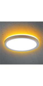 Dakason led flush mount ceiling light with back light