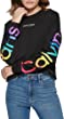 Calvin Klein Women's Long Sleeve Ombre Raw Hem Crew Neck