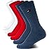 Tommy Hilfiger Unisex Kids' Athletic Socks - Cushioned Crew Socks (6 Pack)